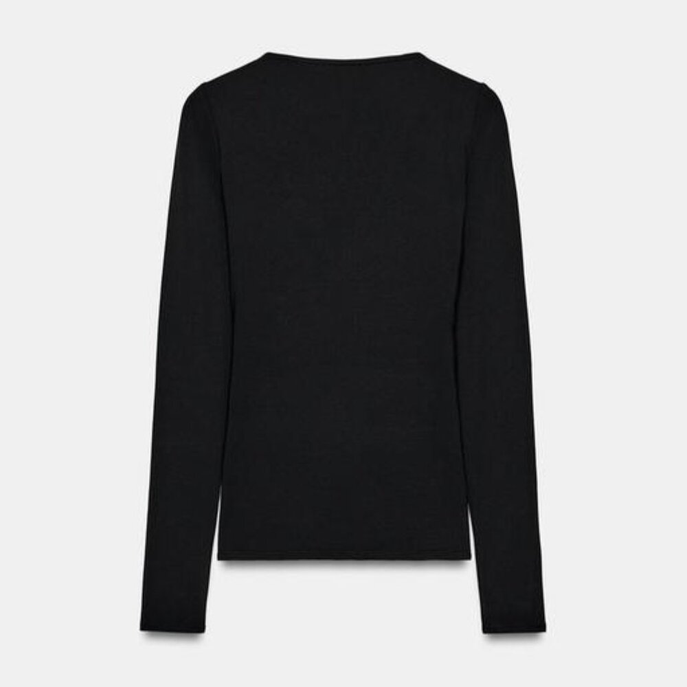 ZARA DRAPED POLYAMIDE TOP - Picture 8 of 9